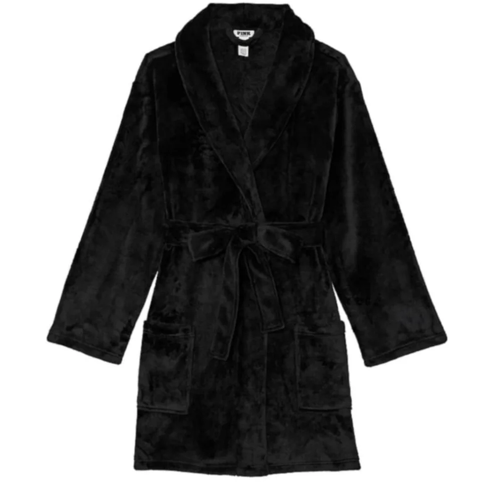 PINK Fluffy Robe size M/L NWT - Picture 1 of 6